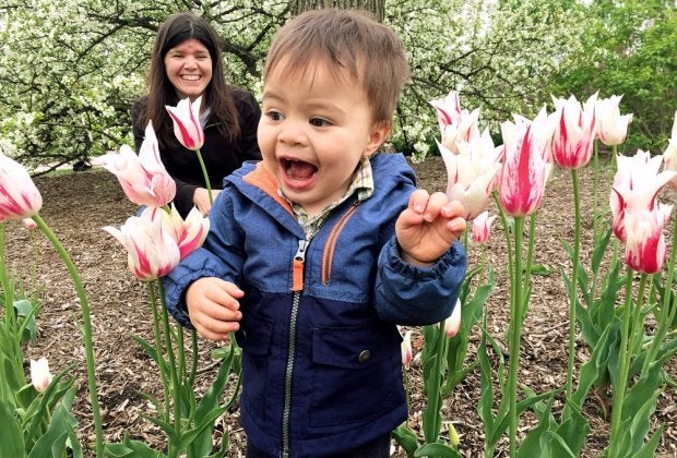 Our Chicago Calendar Editor, Maureen Wilkey, loves to visit the Lilac Festival on Mother's Day. 