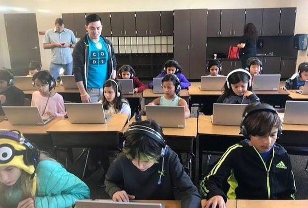 Learn cutting-edge tech skills at the Coder School. 