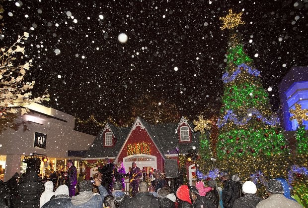 Get into the holiday spirit at the Cross County Shopping Center Christmas Tree Lighting.  Photo courtesy of the shopping center